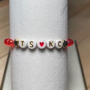 Taylor Swift X Kansas City Chiefs Beaded Stretch Bracelet